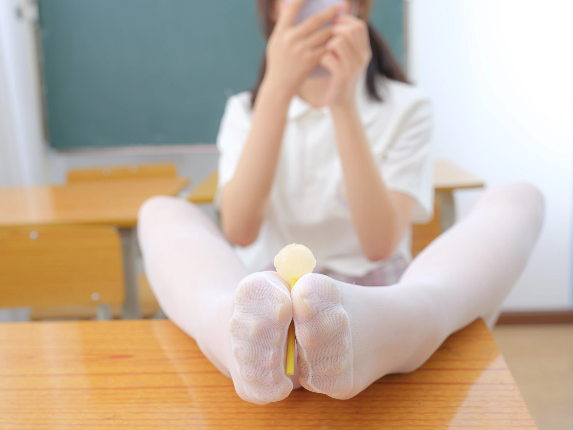 森萝财团写真 – 小圆 试拍 JKJK格子裙插图